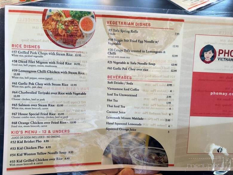 Pho May - Huntington Beach, CA menu_pic