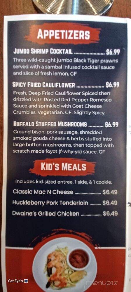Huckleberry Grill - Salt Lake City, UT menu_pic