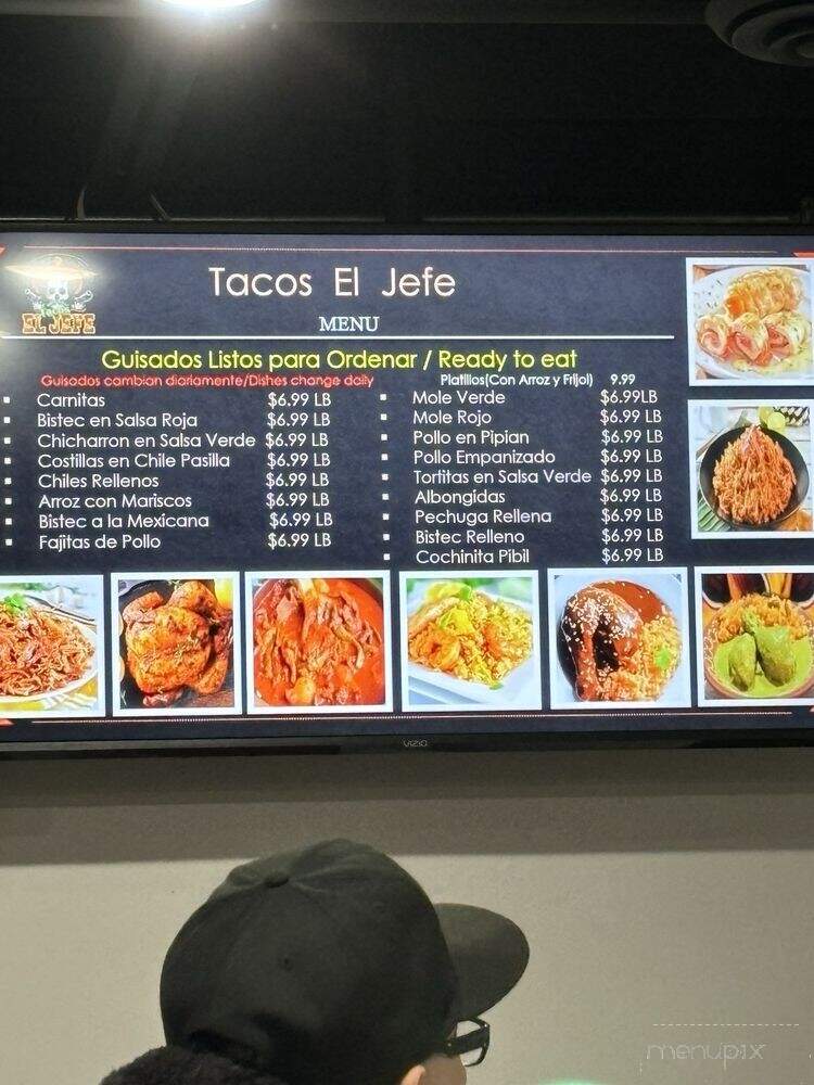 Tacos El Jefe - Chicago, IL menu_pic
