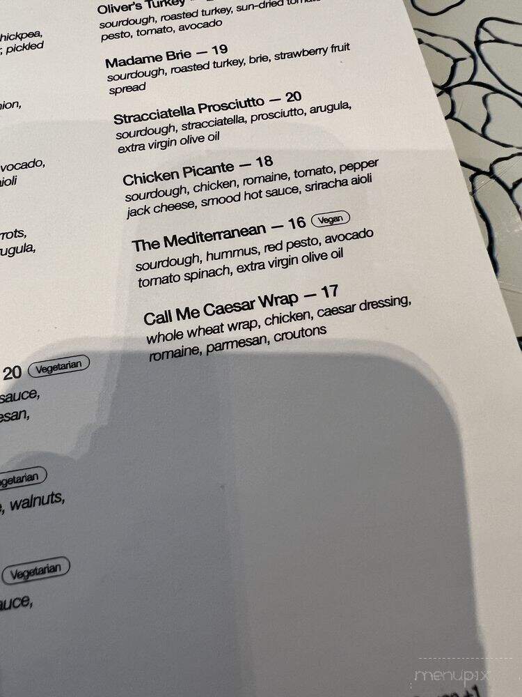 Cafe-Smood - Miami, FL menu_pic