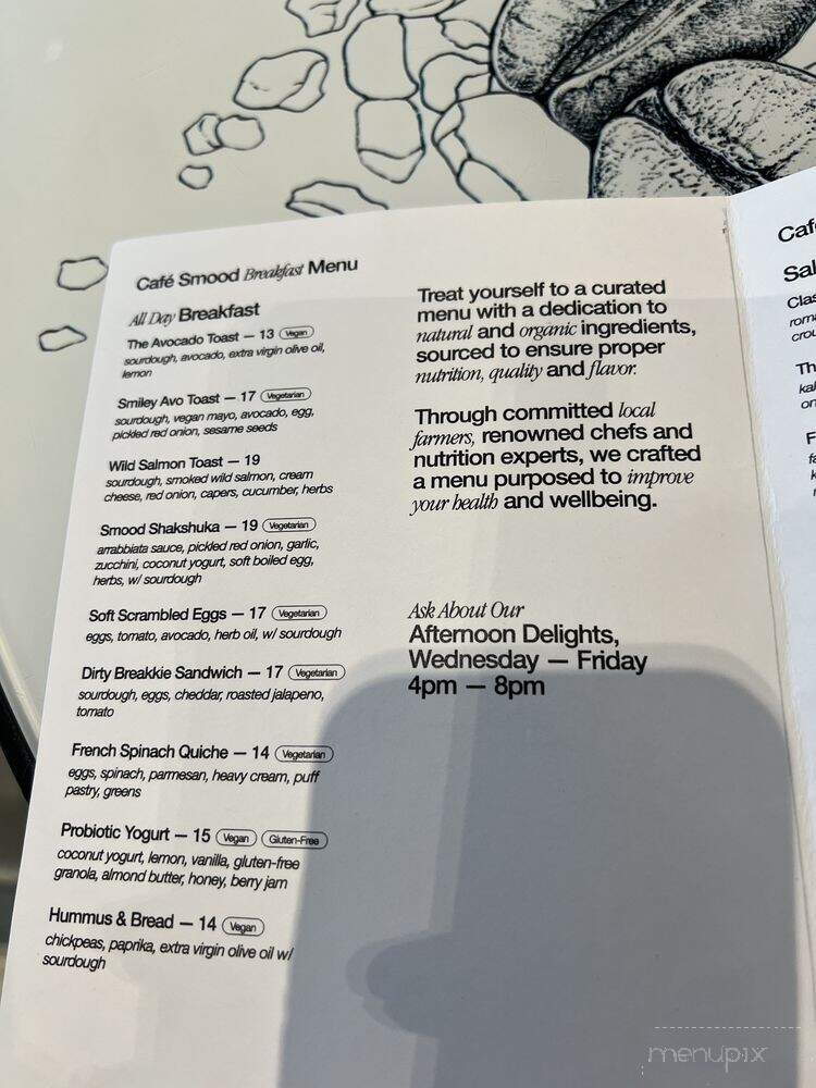 Cafe-Smood - Miami, FL menu_pic