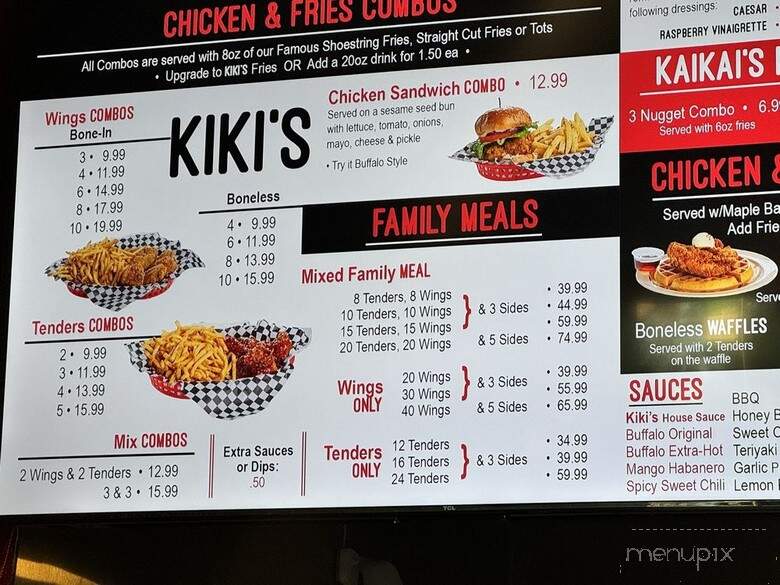 Kiki's Chicken Place - Vacaville, CA menu_pic