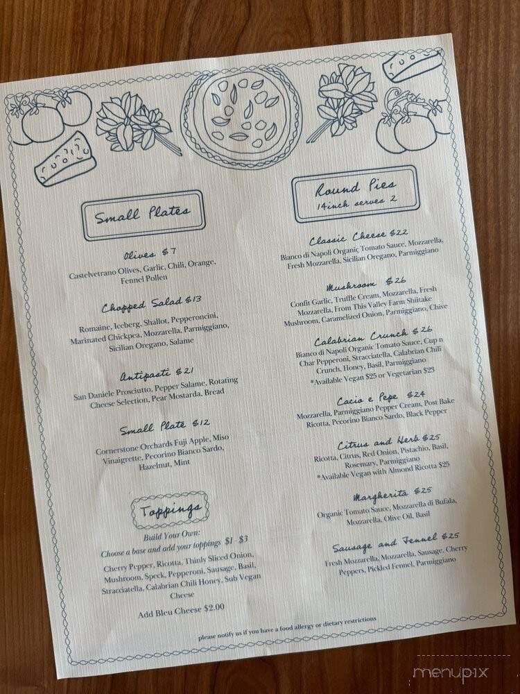 Pizzeria Florian - East Aurora, NY menu_pic