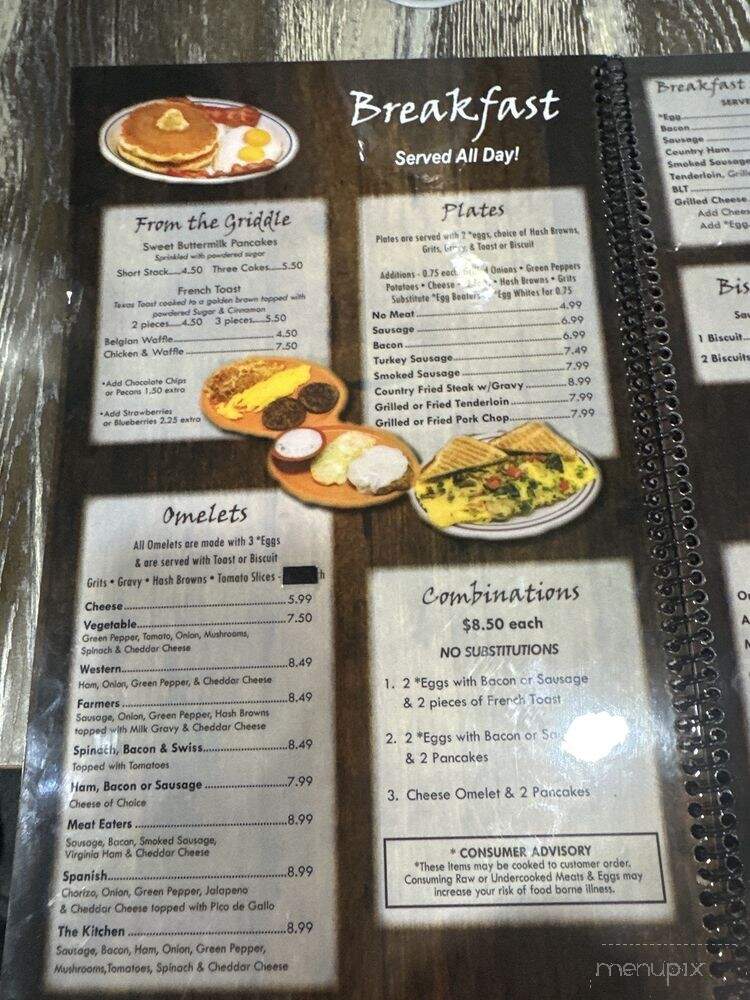Max's Diner - Thomasville, NC menu_pic