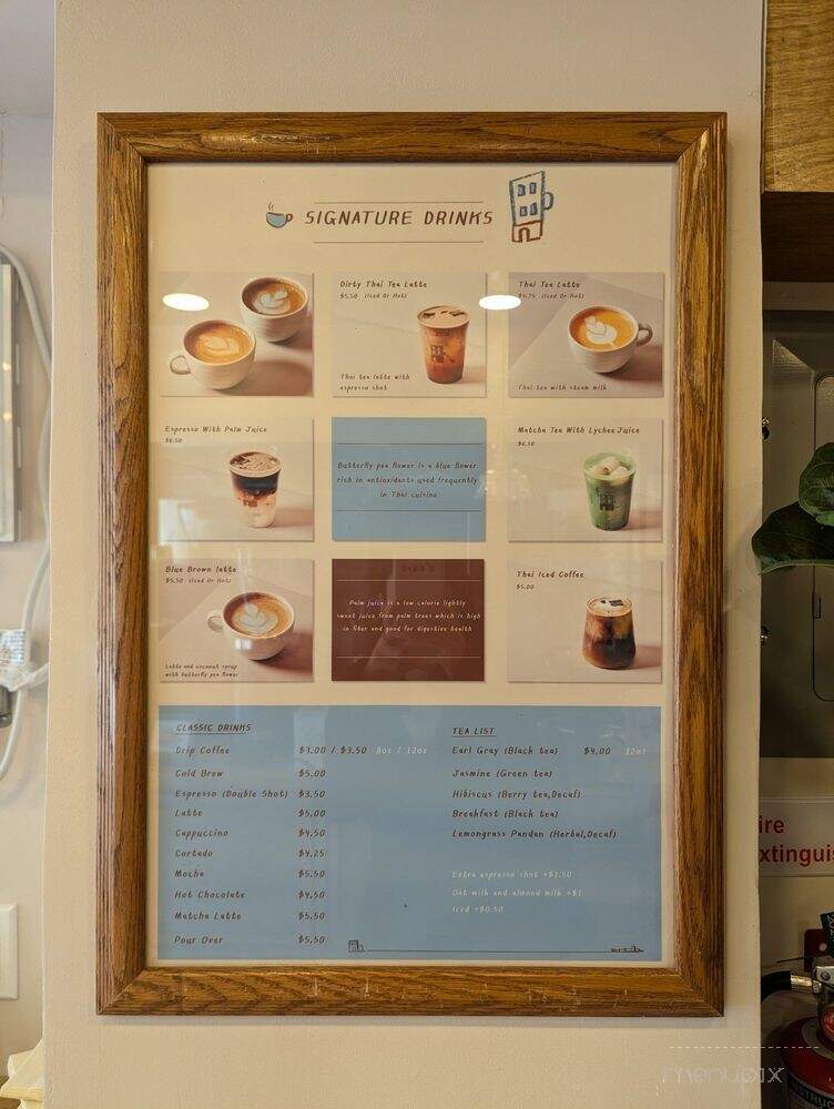 Blue Brown Cafe - Brooklyn, NY menu_pic