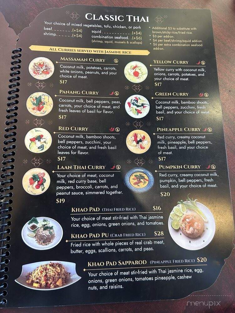 Laan Thai Restaurant - Logan, UT menu_pic