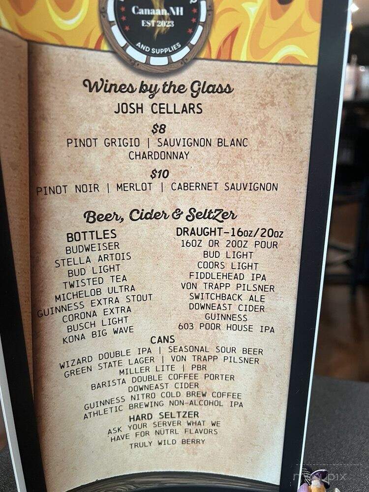 Poor House Bar-B-Q - Canaan, NH menu_pic