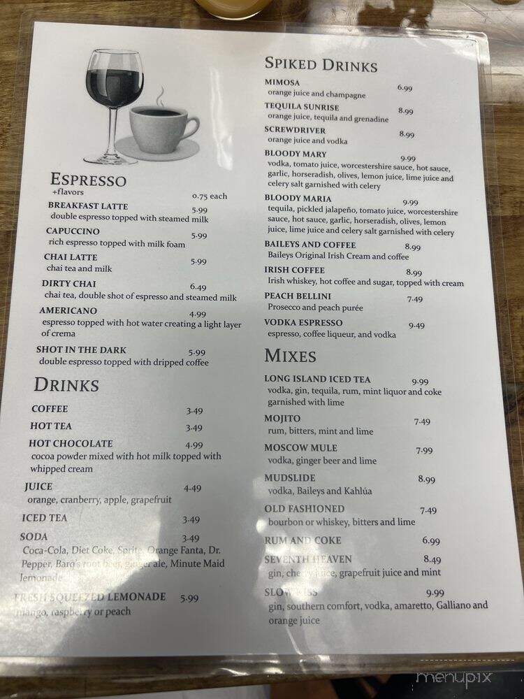 The Perfect Time Cafe - Parker, CO menu_pic