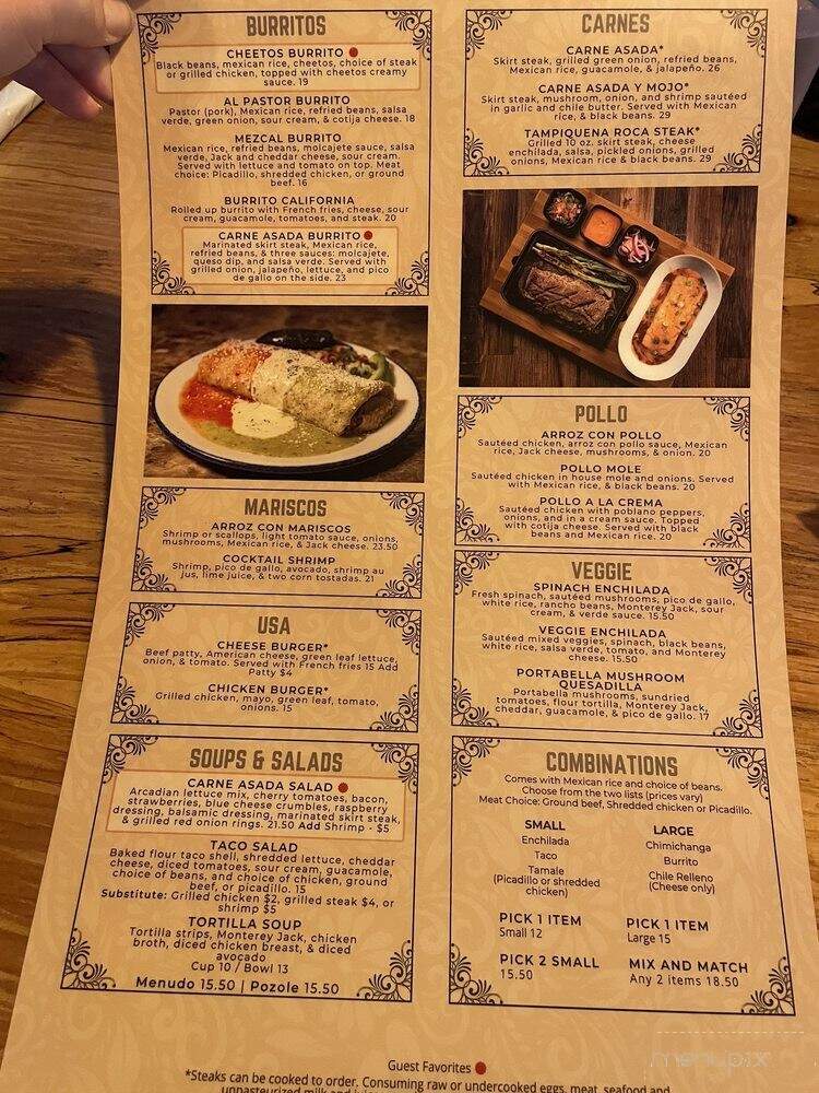 Mezcalitos - Bremerton, WA menu_pic
