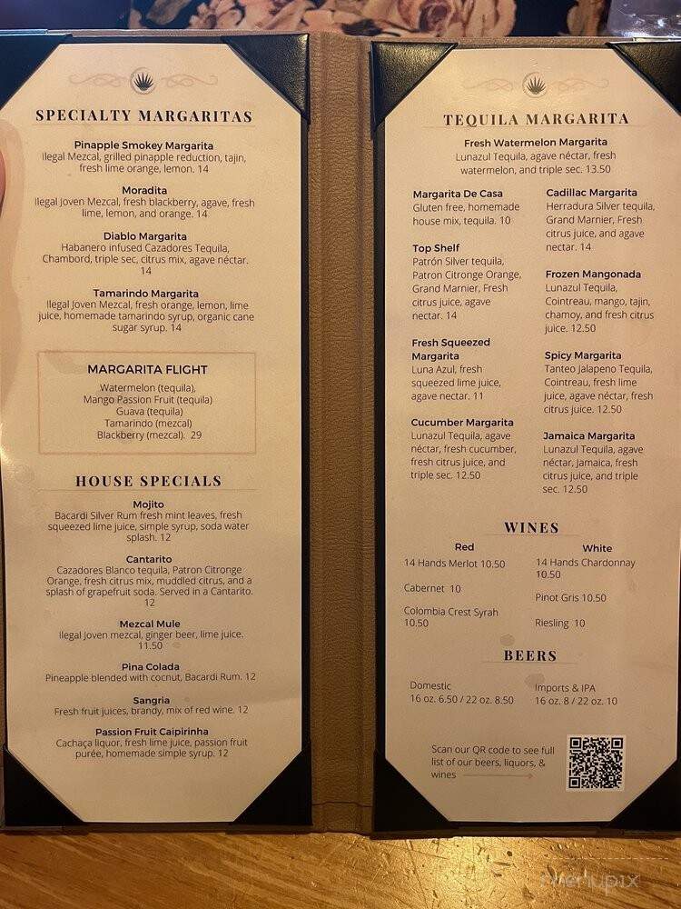 Mezcalitos - Bremerton, WA menu_pic