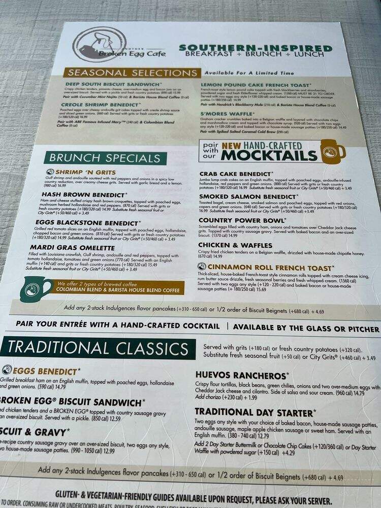 Another Broken Egg Cafe - Augusta, GA menu_pic