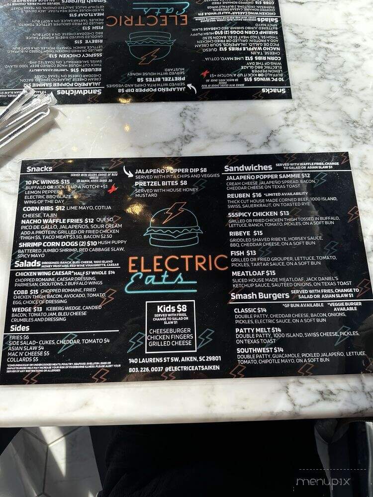 Electric Eats - Aiken, SC menu_pic