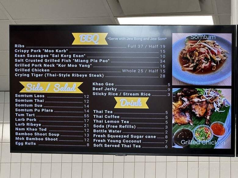 Kinsen Thai Ramen and BBQ - Norcross, GA menu_pic