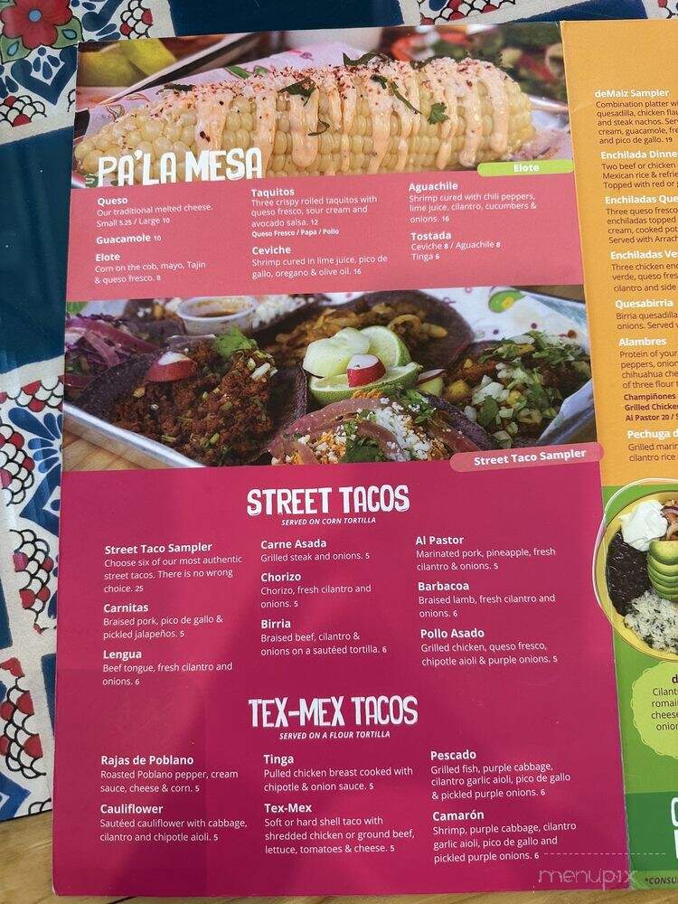 Demaiz Taco Cantina - Mobile, AL menu_pic