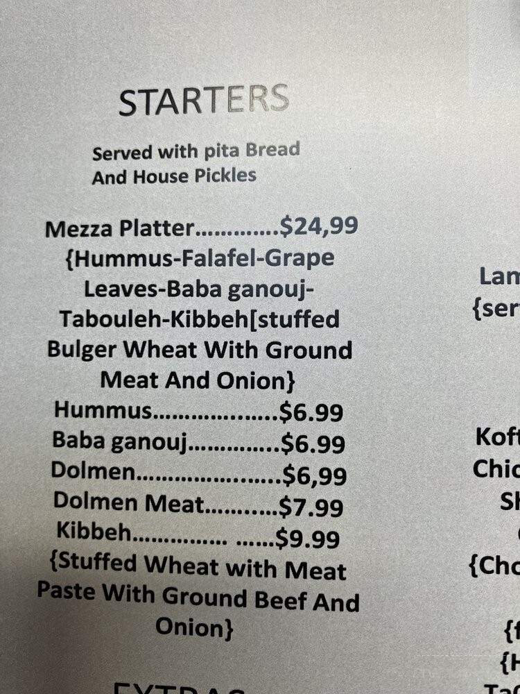 Andalusia Kitchen - San Clemente, CA menu_pic