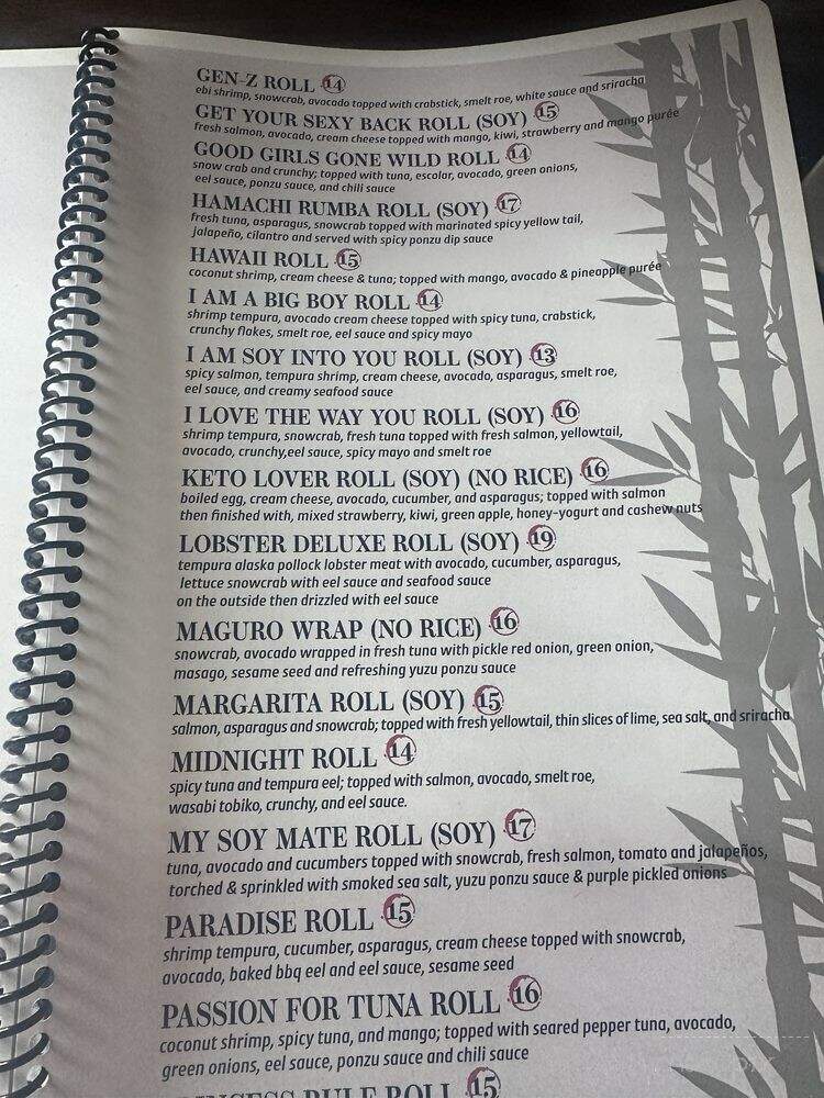 Zen Japanese Grill & Sushi Bistro - Miramar Beach, FL menu_pic