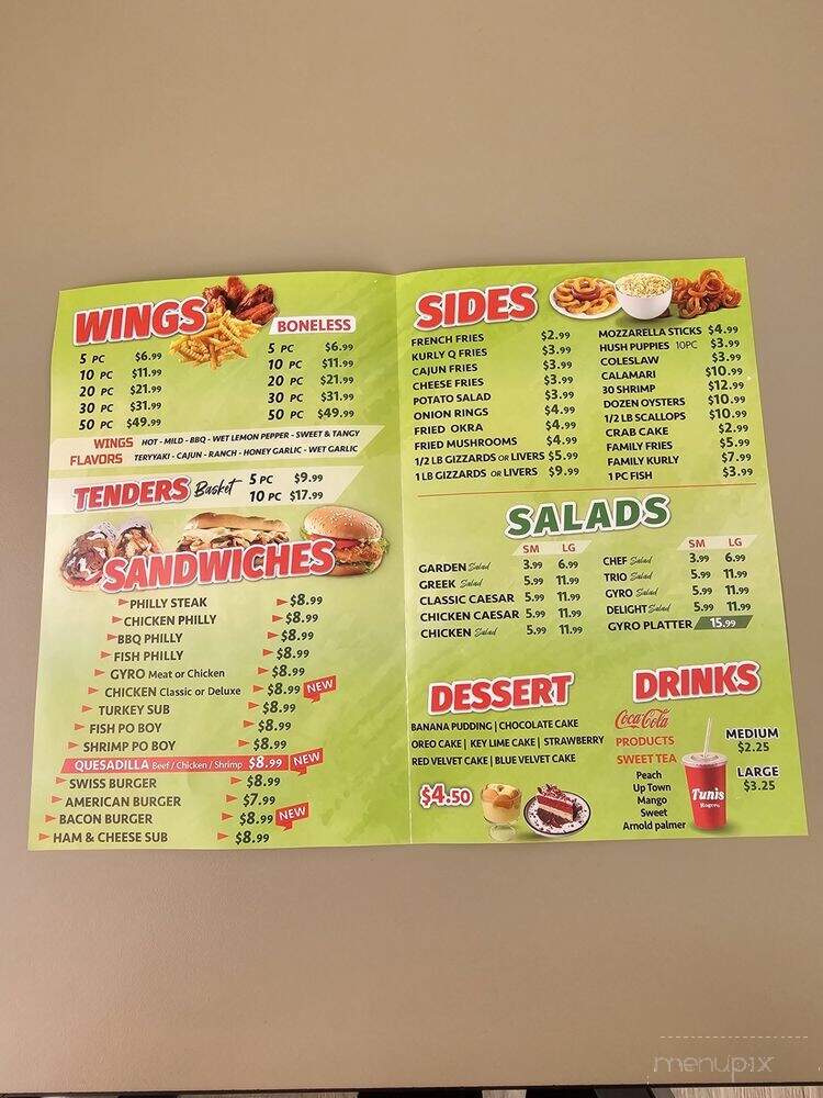 Tunis - Jacksonville, FL menu_pic