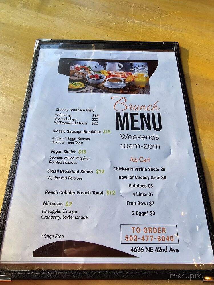Norma Jeans Soul Cuisine - Portland, OR menu_pic