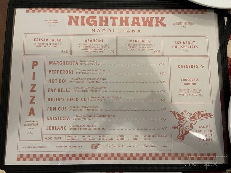 Nighthawk Napoletana - New Orleans, LA menu_pic