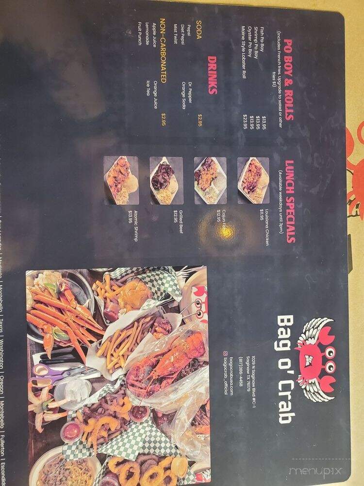 Bag o' Crab - Saginaw, TX menu_pic