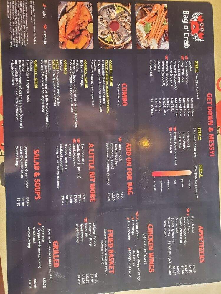 Bag o' Crab - Saginaw, TX menu_pic