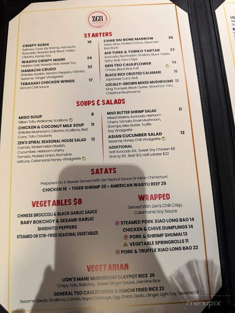 Zen Astoria - New York, NY menu_pic