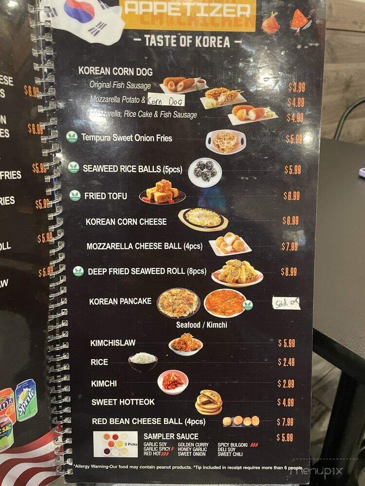 CM Korean Fried Chicken - Fishers, IN menu_pic