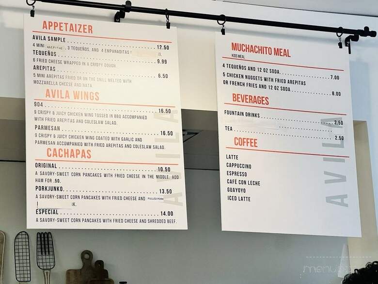 Avila Bakery & Cafe - Orange Park, FL menu_pic