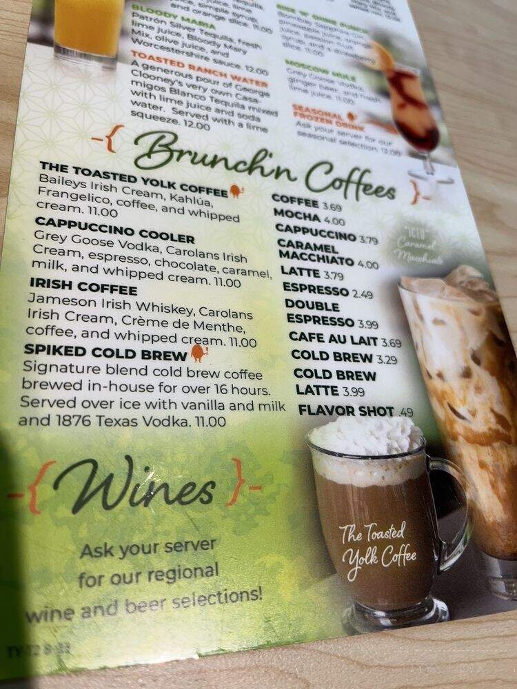 The Toasted Yolk Cafe - Mont Belvieu, TX menu_pic