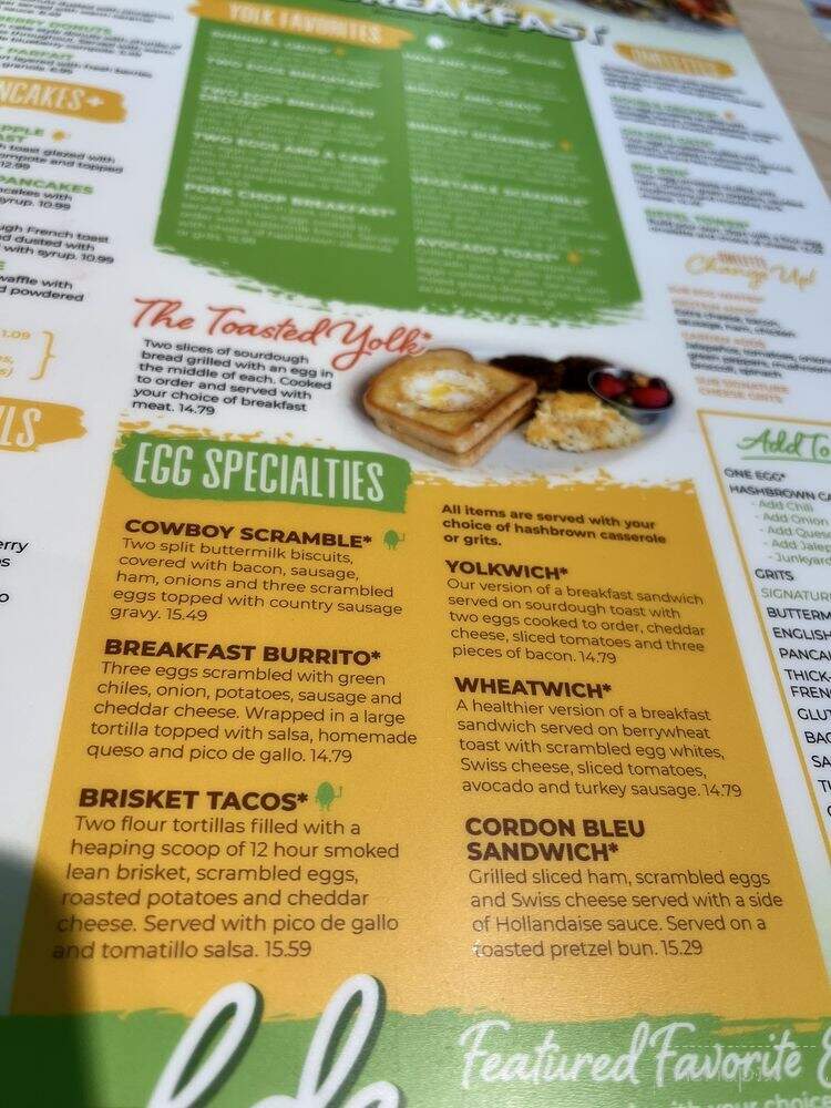 The Toasted Yolk Cafe - Mont Belvieu, TX menu_pic
