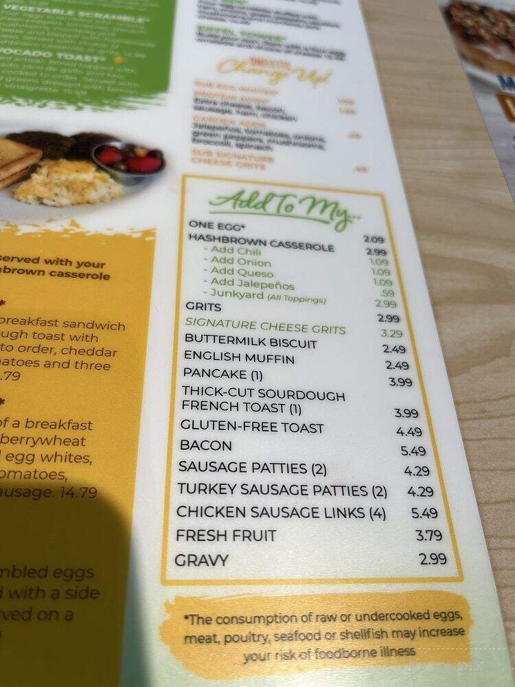 The Toasted Yolk Cafe - Mont Belvieu, TX menu_pic