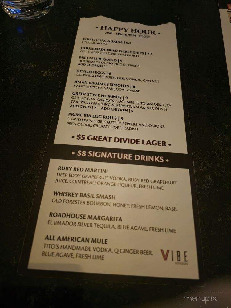 Great Divide Brewery & Roadhouse - Lone Tree, CO menu_pic