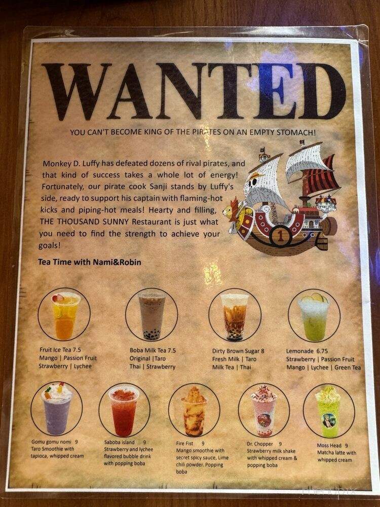 The Thousand Sunny - Pinecrest, FL menu_pic