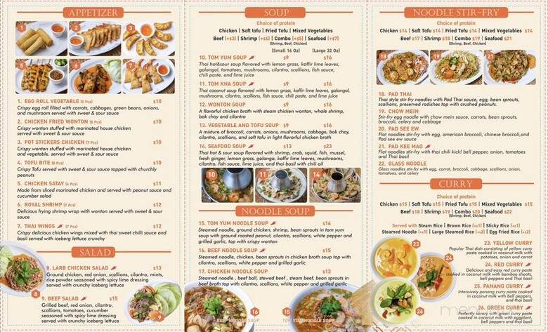 Good Thai Kitchen - Los Angeles, CA menu_pic