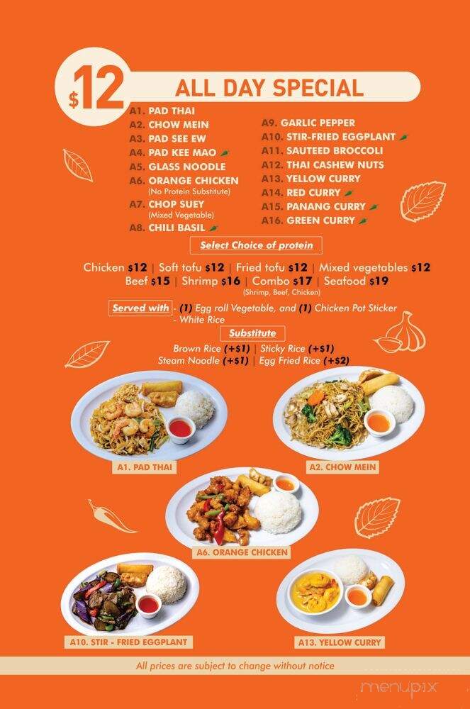 Good Thai Kitchen - Los Angeles, CA menu_pic