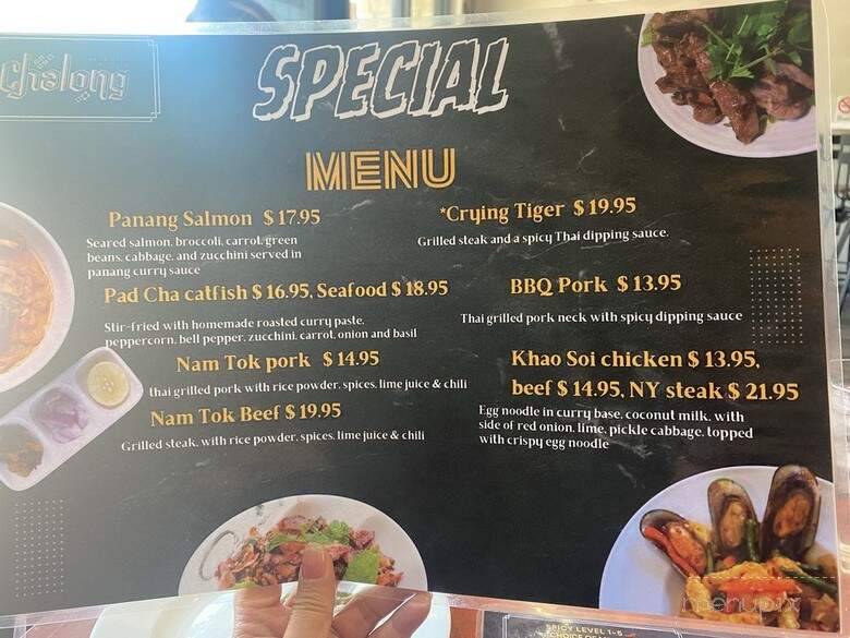 Chalong Thai Street Kitchen - Las Vegas, NV menu_pic
