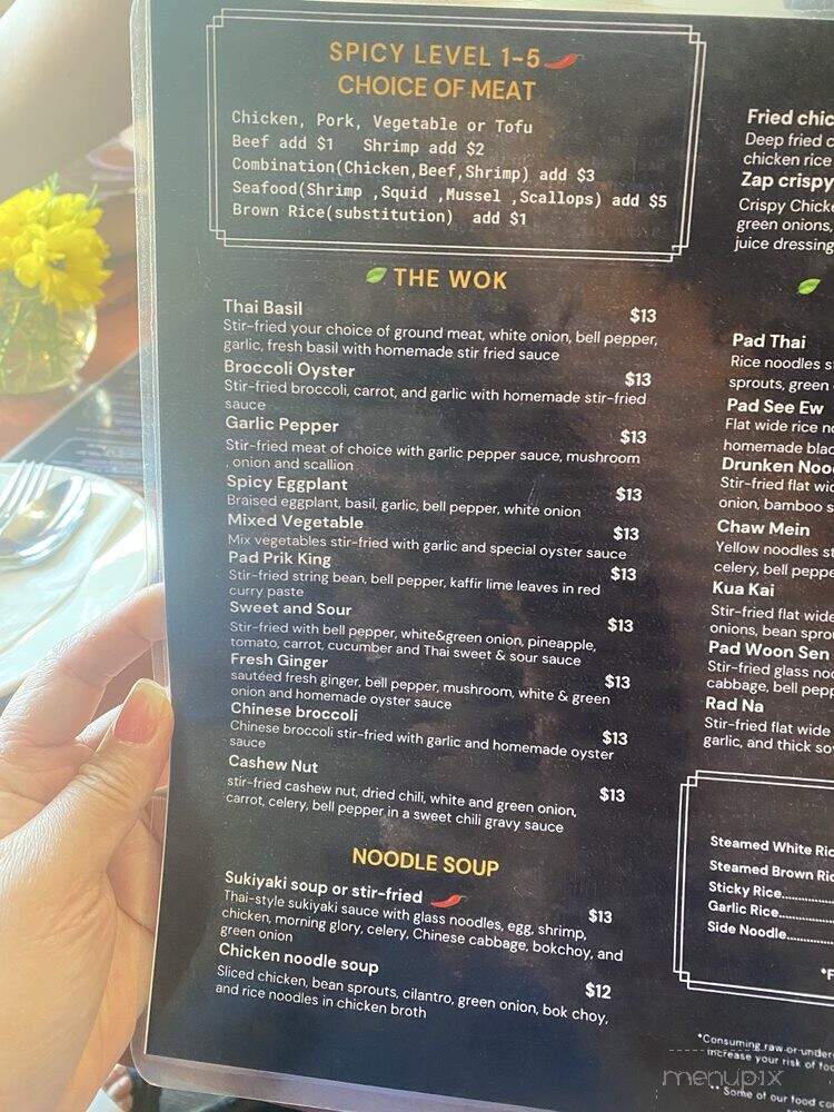 Chalong Thai Street Kitchen - Las Vegas, NV menu_pic