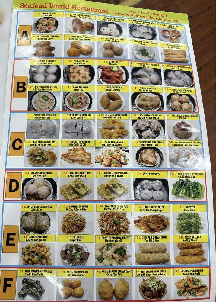 White Palace - Westminster, CA menu_pic
