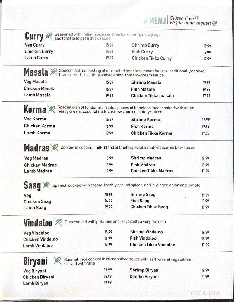 Spice Kitchen - Northglenn, CO menu_pic