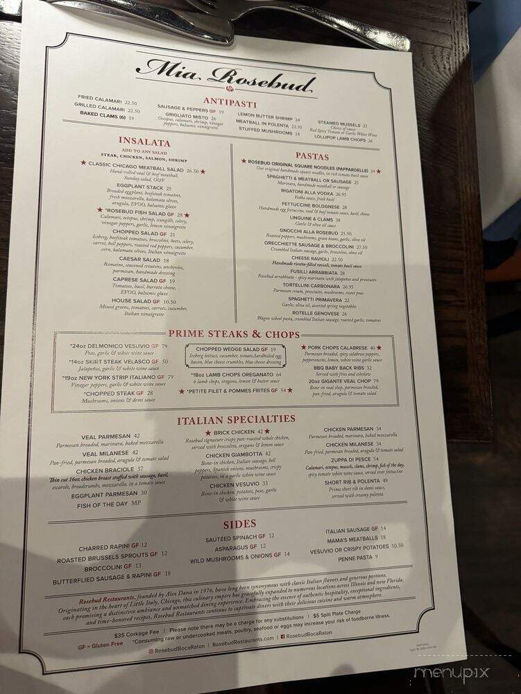Mia Rosebud - Boca Raton, FL menu_pic