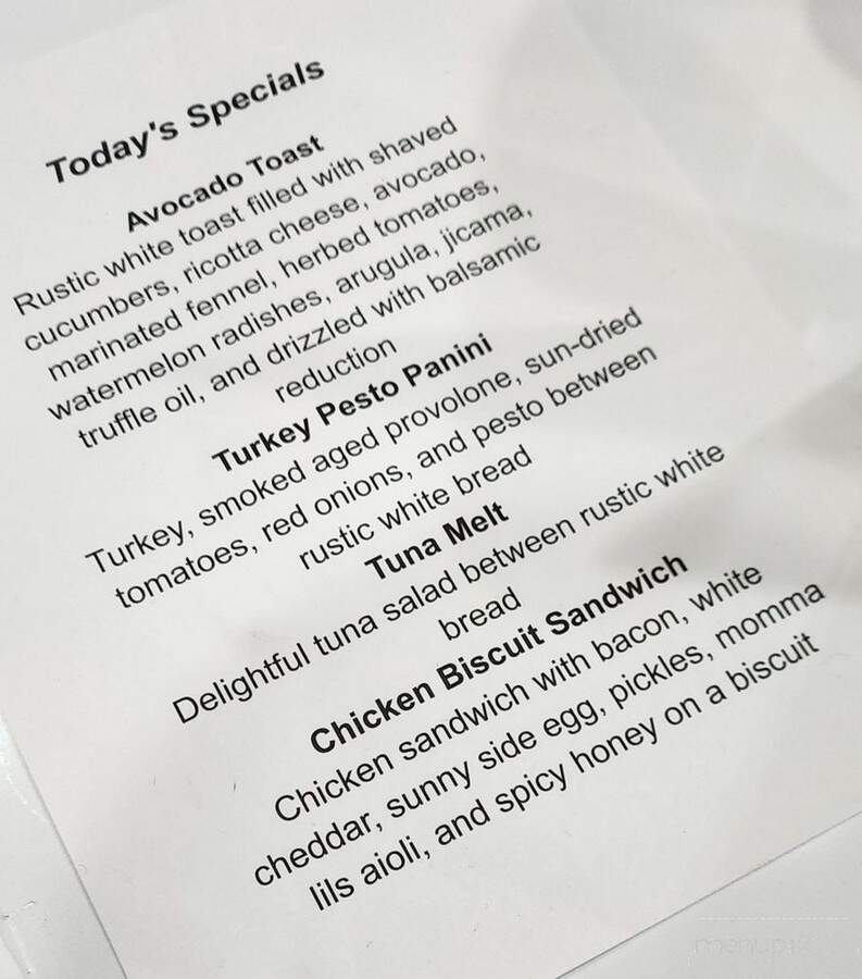 Di Tazza - Vancouver, WA menu_pic