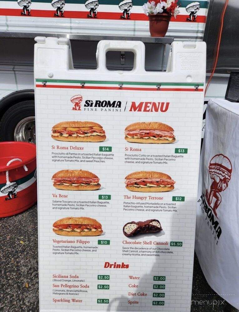 Si Roma - Glendale, CA menu_pic