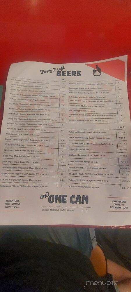 Pitfire Pizza - Los Angeles, CA menu_pic