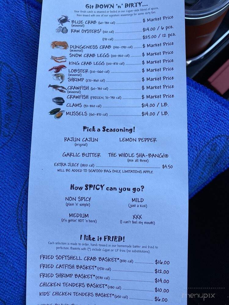 The Boiling Crab - Austin, TX menu_pic