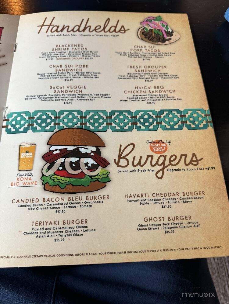 Don the Beachcomber - Madeira Beach, FL menu_pic