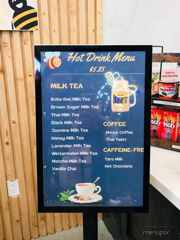 Boba Bee - Temecula, CA menu_pic