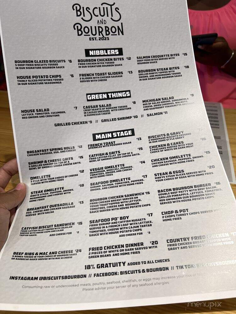 Biscuits and Bourbon - Pontiac, MI menu_pic