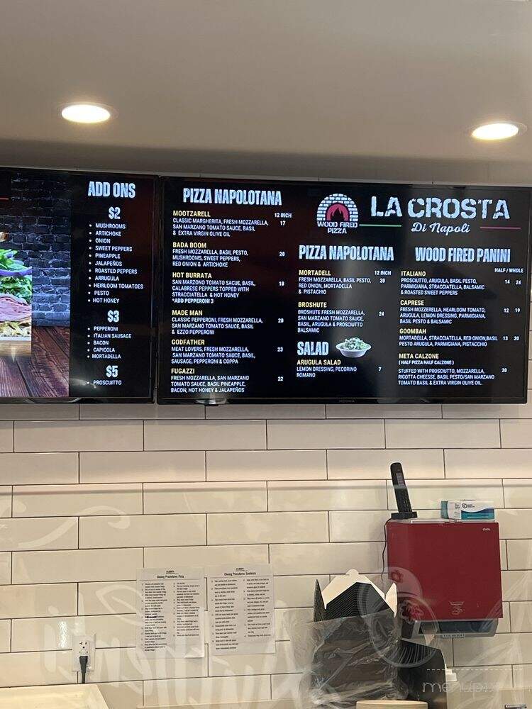 La Crosta - Whittier, CA menu_pic