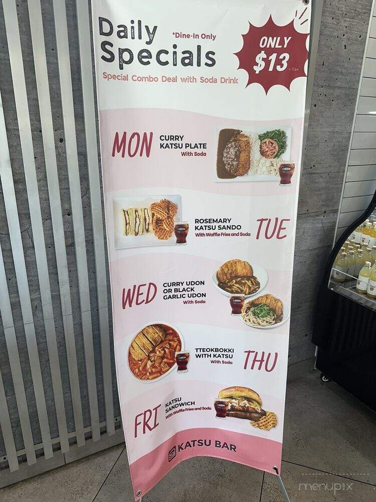 Katsu Bar - Brea, CA menu_pic
