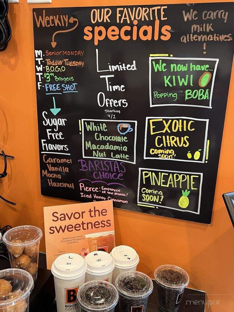 Biggby Coffee - Jacksonville, FL menu_pic